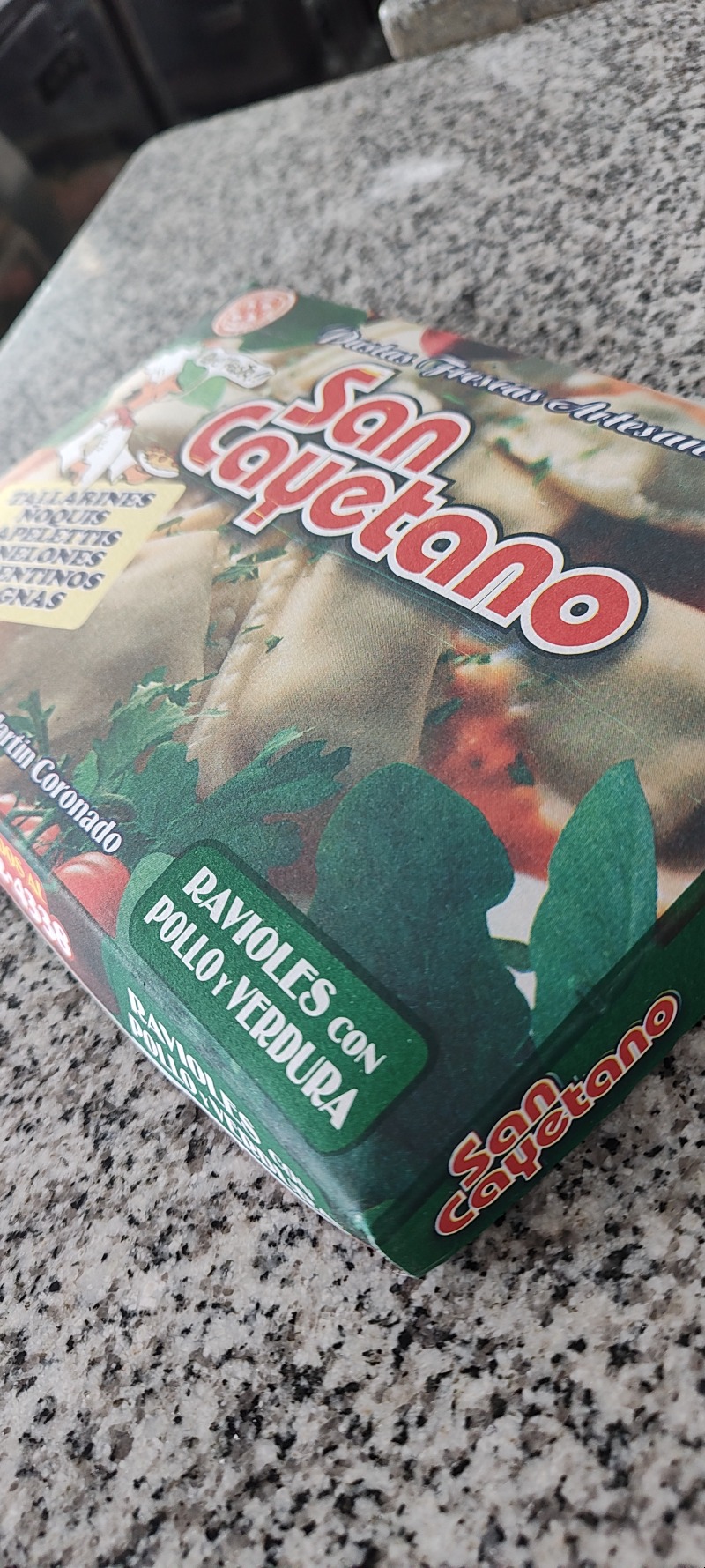 Ravioles pollo y verdura 